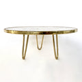White Crystal Agate Cake Stand/Centrepiece/Display Stand/Tray 10" Round