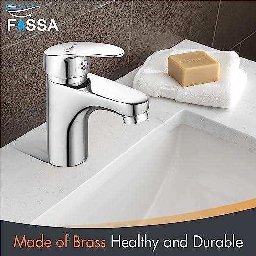 Wash Basin Mixer Tap Brass Silver